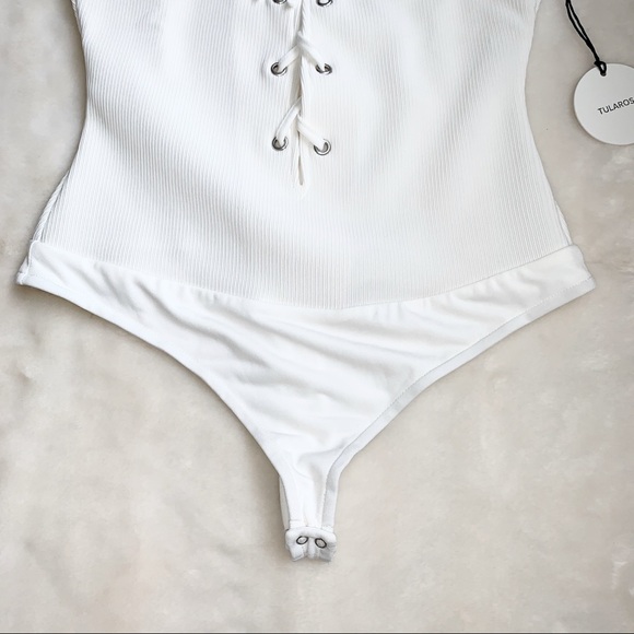 Revolve Tularosa Nile Bodysuit Ivory Size Small - Picture 8 of 14